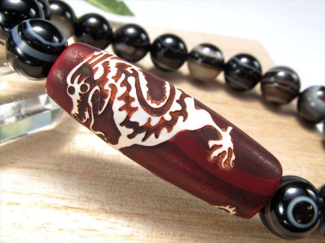 赤天珠 五本爪 龍神天珠 りゅうじんてんじゅ 天眼メノウ アイアゲート