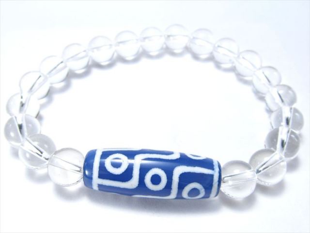 ブルーカラー瑪瑙天珠 九眼天珠 くがんてんじゅ 天然水晶 クリスタル