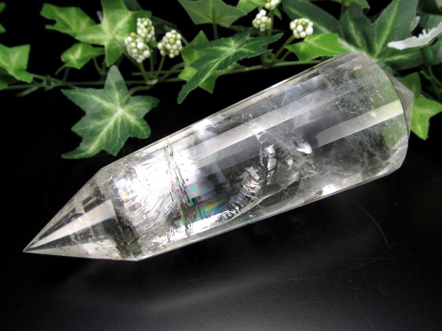 生命力を増幅する特別な幾何学形状 レムリアン クォーツ ヴォーゲルワンド 高さ 131mm 重さ 266g ギャランティカード付き 癒しと安らぎの石 ブラジル