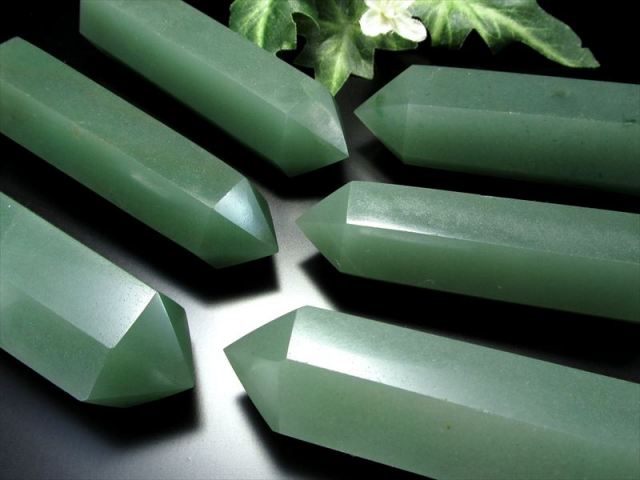 4A アベンチュリン ポイント 六角柱 1個売り 重さ100g-110g 精神の癒し