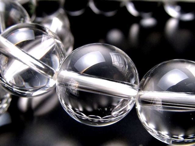 大珠 5A 天然水晶 天然クォーツ ブレスレット 約16mm-16.5mm×13珠前後