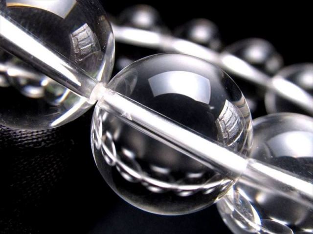 大珠 5A 天然水晶 天然クォーツ ブレスレット 約16mm-16.5mm×13珠前後