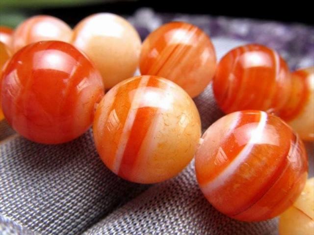 激安宣言 約14mm珠 サードオニキス 一連 約37-39cm 極上 天然石 ビーズ