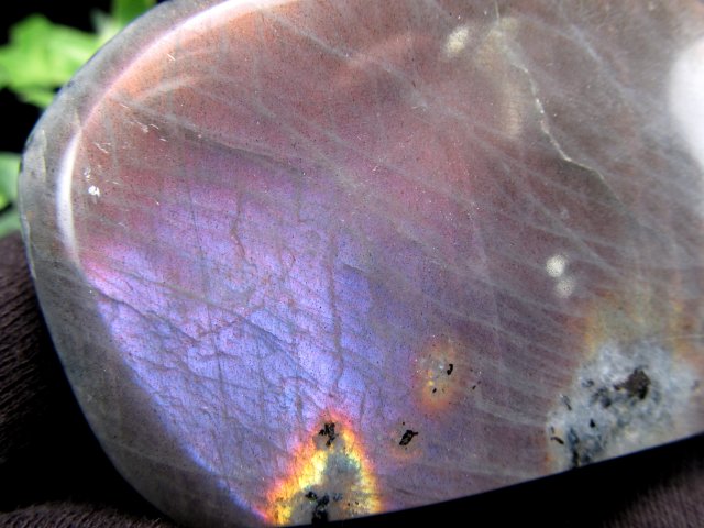 激レア パープルシラー パープルシラー ラブラドライト 磨き原石 重さ