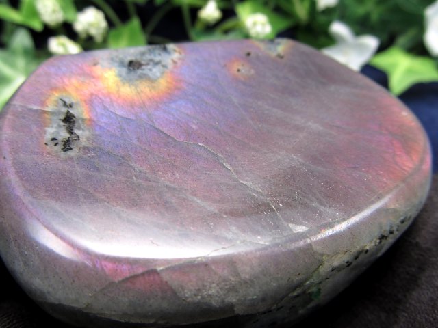 激レア パープルシラー パープルシラー ラブラドライト 磨き原石 重さ