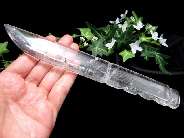 一点物・美品】ブラジル産 天然石 手作りナイフ 全長24cm 【公式通販】