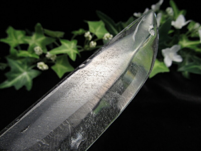 激レア 虹入り 透明天然水晶 ナイフ 長さ約232mm 重さ約149g 万能