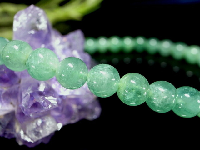 抜粋鑑別済み 5A級 エメラルド 翠玉 ブレスレット 5mm×37珠 世界4大宝石 透明度抜群 翠玉 緑玉 ザンビア産