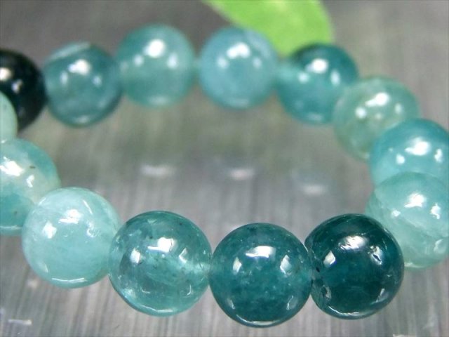 超透明珠有り 幻の宝石 グランディディエライト ブレスレット 8mm-8.5mm×23珠 限られた人のみ知る幻の宝石 世界の希少石10傑の1つ マダガスカル産