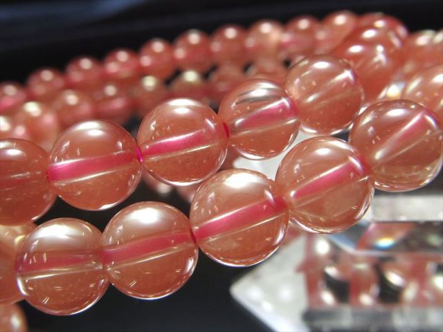 希少 ピンクブラウン アンデシン 中性長石 ブレスレット 8mm×22珠前後 透明感抜群 シラー効果がある珠も 心身のリフレッシュに 変化と調和の石 チベット産
