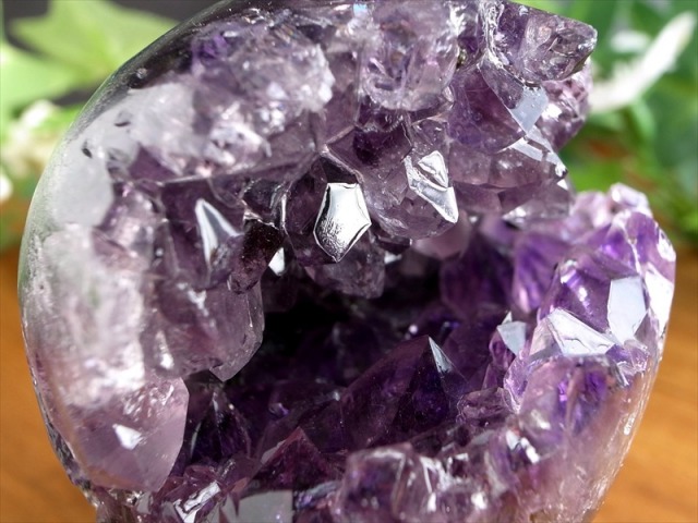レアな笑口のアメジスト アメジスト 笑口 紫水晶 丸玉 直径 47mm 重さ