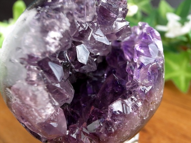 レアな笑口のアメジスト アメジスト 笑口 紫水晶 丸玉 直径 47mm 重さ