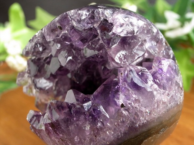 レアな笑口のアメジスト アメジスト 笑口 紫水晶 丸玉 直径 47mm 重さ