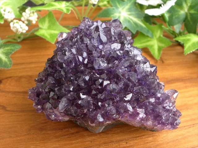 これぞ花咲き フラワーアメジスト クラスター 最大幅約74mm 重さ191g 美結晶 愛の守護石 紫水晶 天然石 1点物 ブラジル産