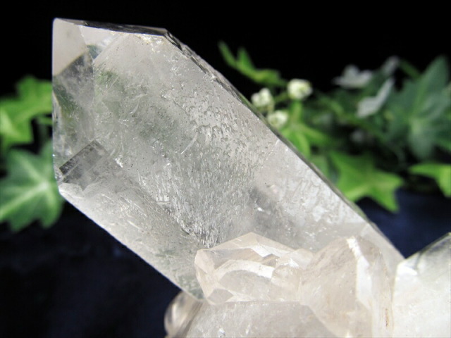 高品質 トマス産 水晶 クラスター 最大幅約90mm 重さ537g 最高級 浄化