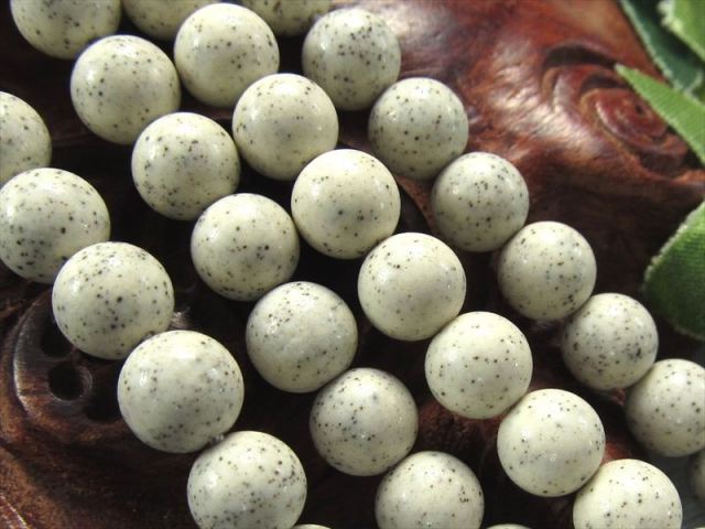 約7mm珠 北投石 黄白色タイプ 連 一連 約27-29cm ホクトライト 極上天然石 温泉成分を含むラジウム鉱石 心身を癒す人気ストーン 台湾産 パワーストーン 天然石