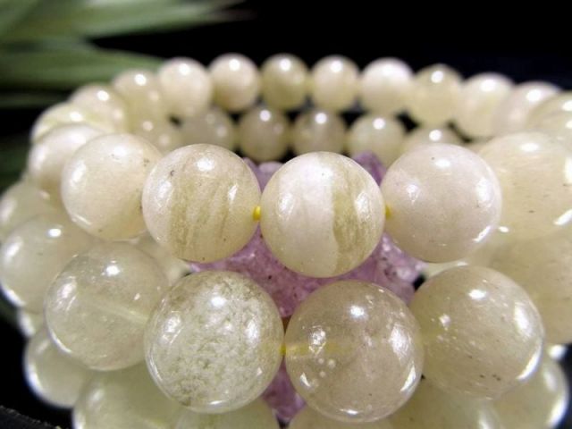 大特価 リビアングラス ブレスレット 9mm-9.5mm×21珠前後 エジプト政府