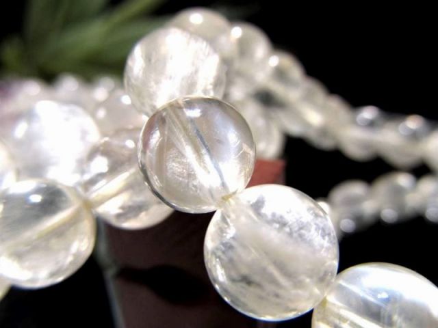 天然フェルドスパー オーソクレース ブレスレット 8.5mm-9mm×22珠前後