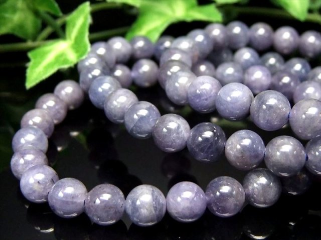 現品の3本 2A+ タンザナイト ブレスレット 7mm-7.5mm×26珠 人生を良い方向へと導く石 12月の誕生石 持ち主の魅力を高める石 パワーストーン 1点もの
