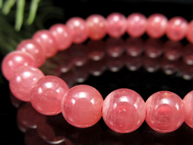 4A+ インカローズ ブレスレット 約7mm-7.5mm×25珠 ロードクロサイト