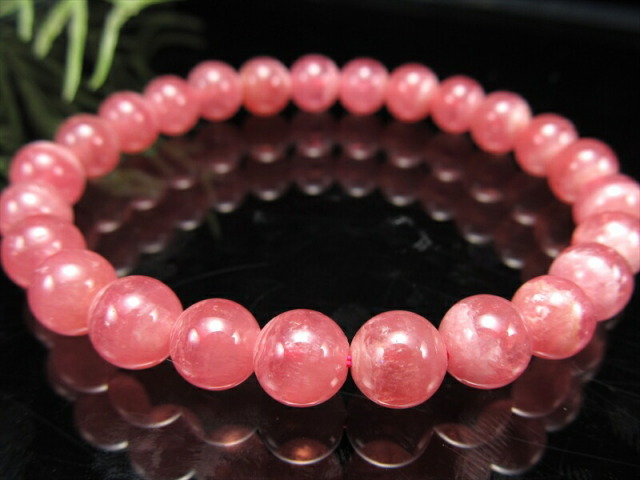 4A+ インカローズ ブレスレット 約7mm-7.5mm×25珠 ロードクロサイト