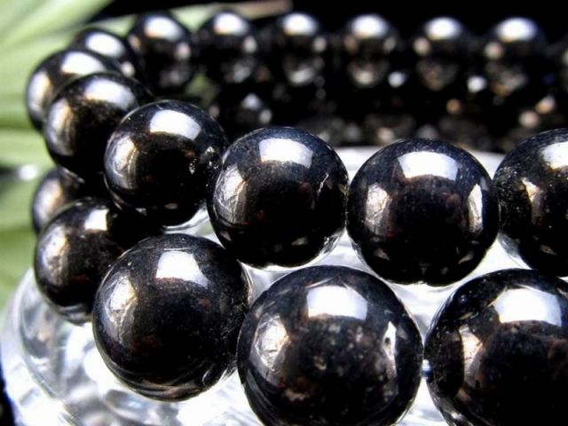 AA サファイア ブレスレット 9.5mm-10mm×20珠前後 異彩を放つ 濃紺カラー 重厚感漂うブラックブルー 勝利の石 世界四大宝石の一つ ミャンマー産