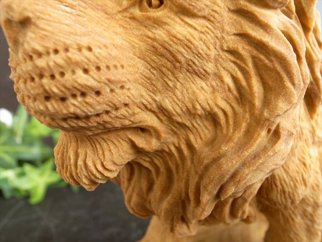 本物の質感 縁起物 ジャスパー ライオン 彫刻置物 最大幅 約220mm 重さ