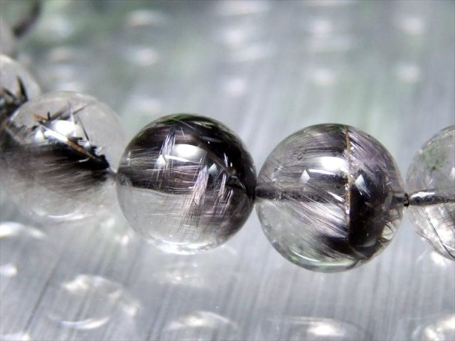 店頭展示中 たっぷりプラチナルチル 4A プラチナルチル クォーツ ブレスレット 10.5mm-11mm×19珠 1点物 ブラジル産 bl-p パワーストーン 天然石