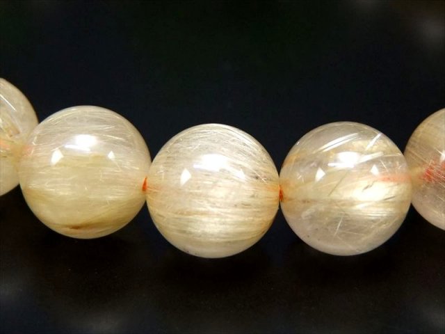 束状タイチン針多め 4A タイチン ゴールドルチル ブレスレット 10mm×20