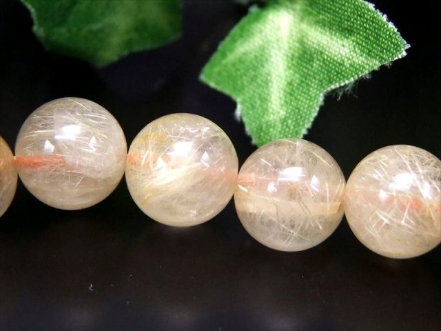 束状タイチン針多め 4A タイチン ゴールドルチル ブレスレット 10mm×20