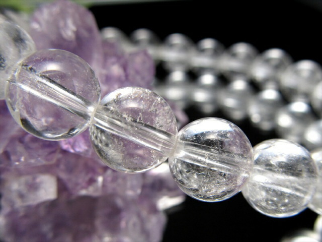 世界的希少水晶 モンドクォーツ ブレスレット 8mm-8.5mm×23珠 高度な