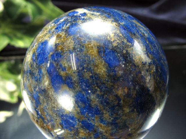 中サイズ ラピスラズリ 丸玉 直径約40mm前後 1個売り つやつや光沢の
