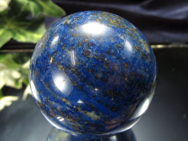 中サイズ ラピスラズリ 丸玉 直径約40mm前後 1個売り つやつや光沢の