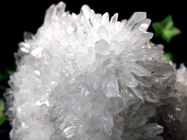 5A 超透明花咲き結晶 四川 フラワー水晶 クラスター 専用台座付 最大幅