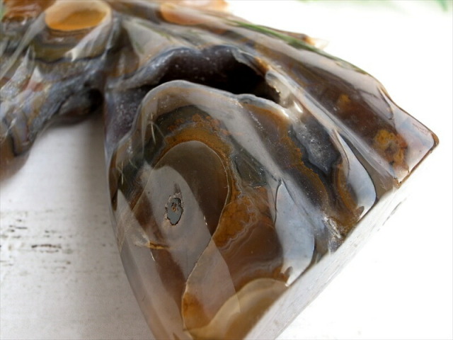 2026年の干支 メノウ 瑪瑙 ユニコーン 彫刻置物 高さ134mm 重さ355g