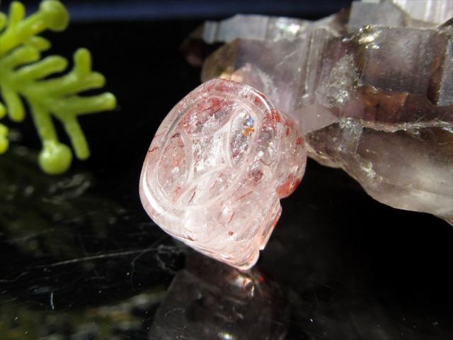 財運を高める瑞獣 ストロベリークォーツ 貔貅 ヒキュウ タンブル