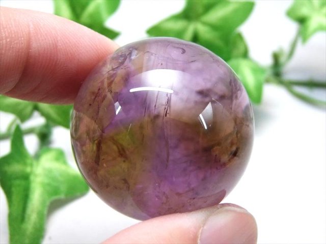 アメトリン 丸玉 1個売り 直径約23mm-25mm 紫黄水晶 透明 愛の守護石