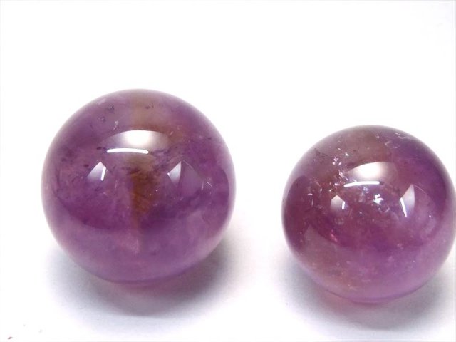 アメトリン 丸玉 1個売り 直径約23mm-25mm 紫黄水晶 透明 愛の守護石
