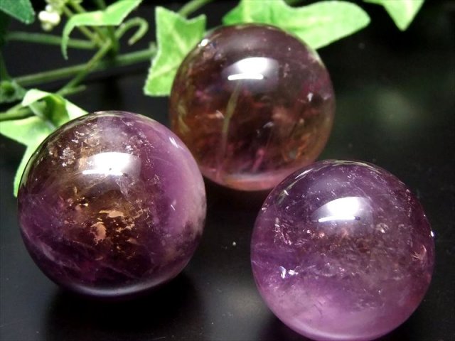 アメトリン 丸玉 1個売り 直径約28mm-30mm 紫黄水晶 透明 愛の守護石