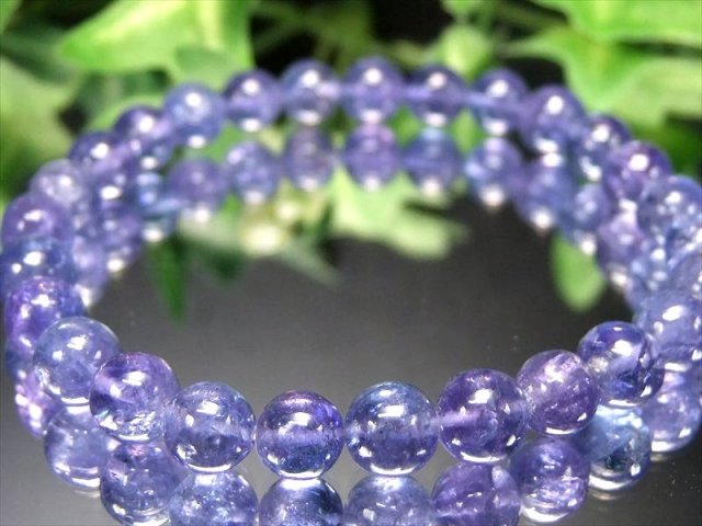 りさ【内周17cm 7mm玉】宝石質 タンザナイトブレスレット 店頭展示中 過去最高品質 S級 宝石質 タンザナイト ブレスレット 6.5mm