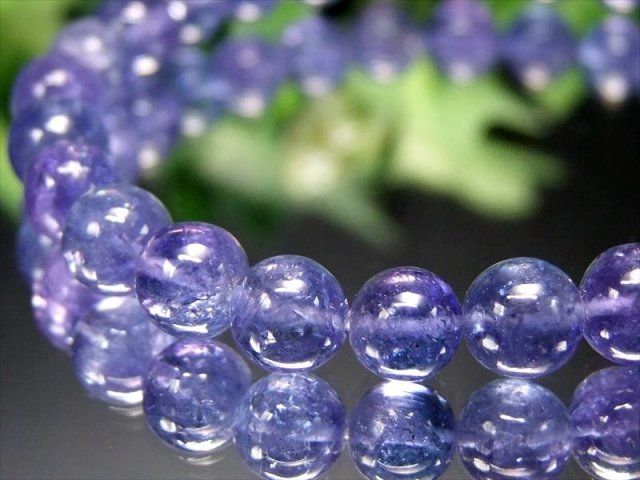 店頭展示中 過去最高品質 S級 宝石質 タンザナイト ブレスレット 6.5mm