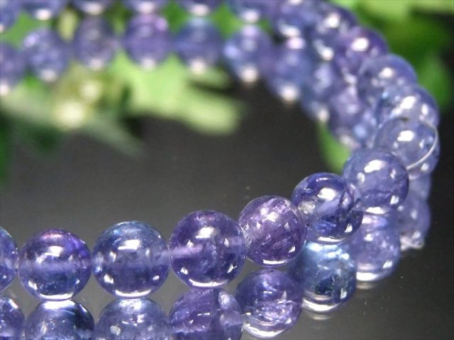 店頭展示中 過去最高品質 S級 宝石質 タンザナイト ブレスレット 6.5mm