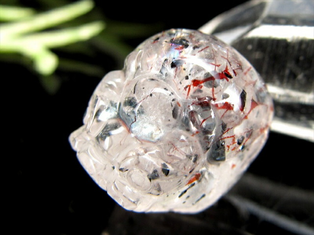 店頭展示中 財運を高める瑞獣 スーパーセブン 貔貅 ヒキュウ タンブル ビーズ 長さ約14mm×幅11.5mm 約3.3g キュートな貔貅