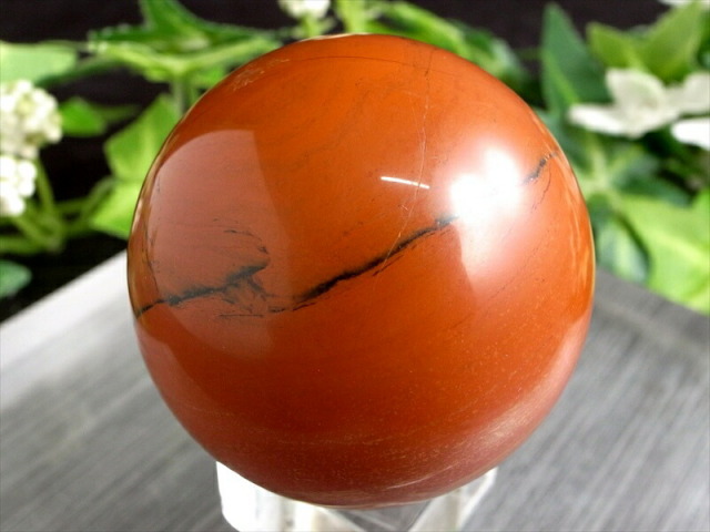 運気上昇・開運の象徴 レッドジャスパー 丸玉 強力な浄化作用 直径 約