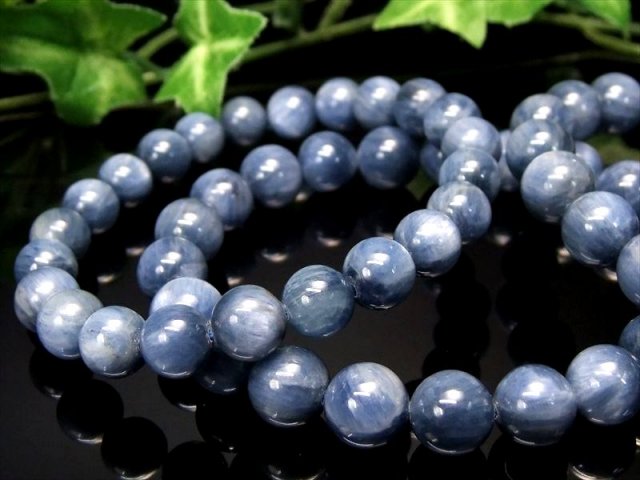 3A カイヤナイト ブレスレット 8mm-8.5mm×23珠前後 独特の美しい濃色
