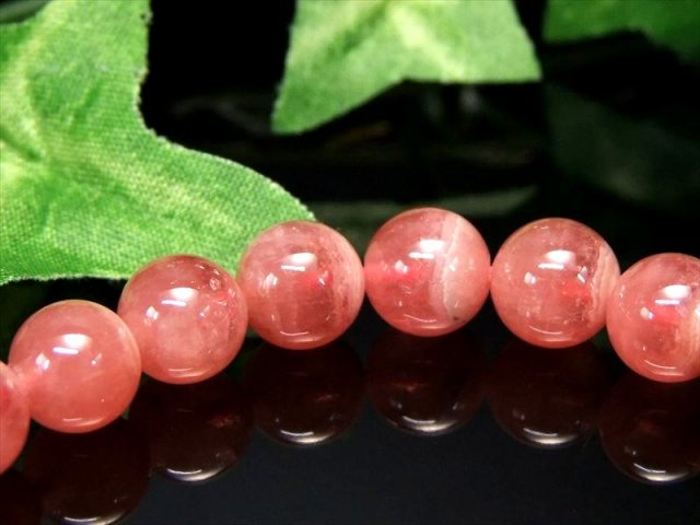 4A+ 1粒売り インカローズ ロードクロサイト 約8mm-8.5mm珠 情熱的な恋