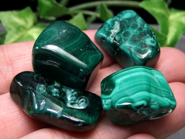 セット売り マラカイトタンブル 詰め合わせ 一袋100g 7-11個入り 邪眼