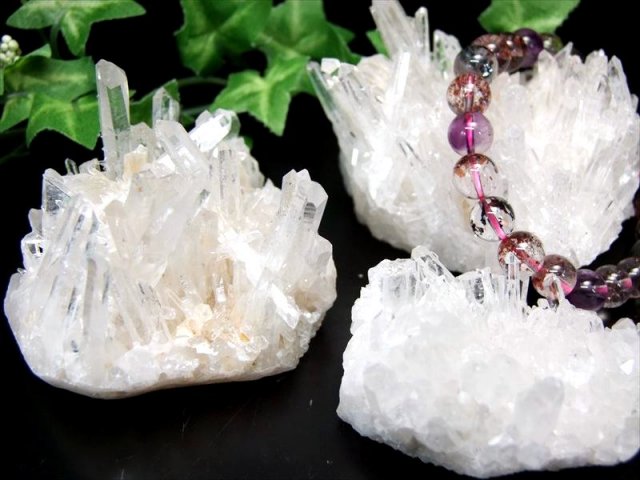 4A 四川水晶クラスター 1個売り 重さ90g-110g 超透明結晶 超人気