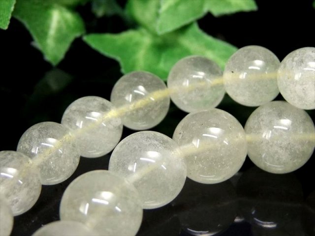 ナチュラルタイプ リビアングラス ブレスレット 約8.5mm-9mm×21珠前後