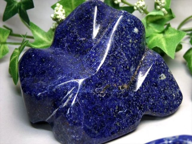 大特価 3A ラピスラズリ 磨き原石 タンブル 500g-600g 鮮やかブルーに